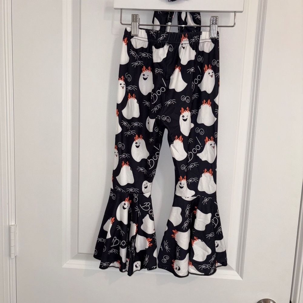Unique Baby Girls Halloween 2 Piece Matching Outfit Legging and scarf size 130